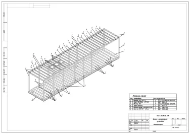 2547 kW containerized German MTU diesel genset for the NOVATEK gas company – чертеж из проектной документации 10 из 11