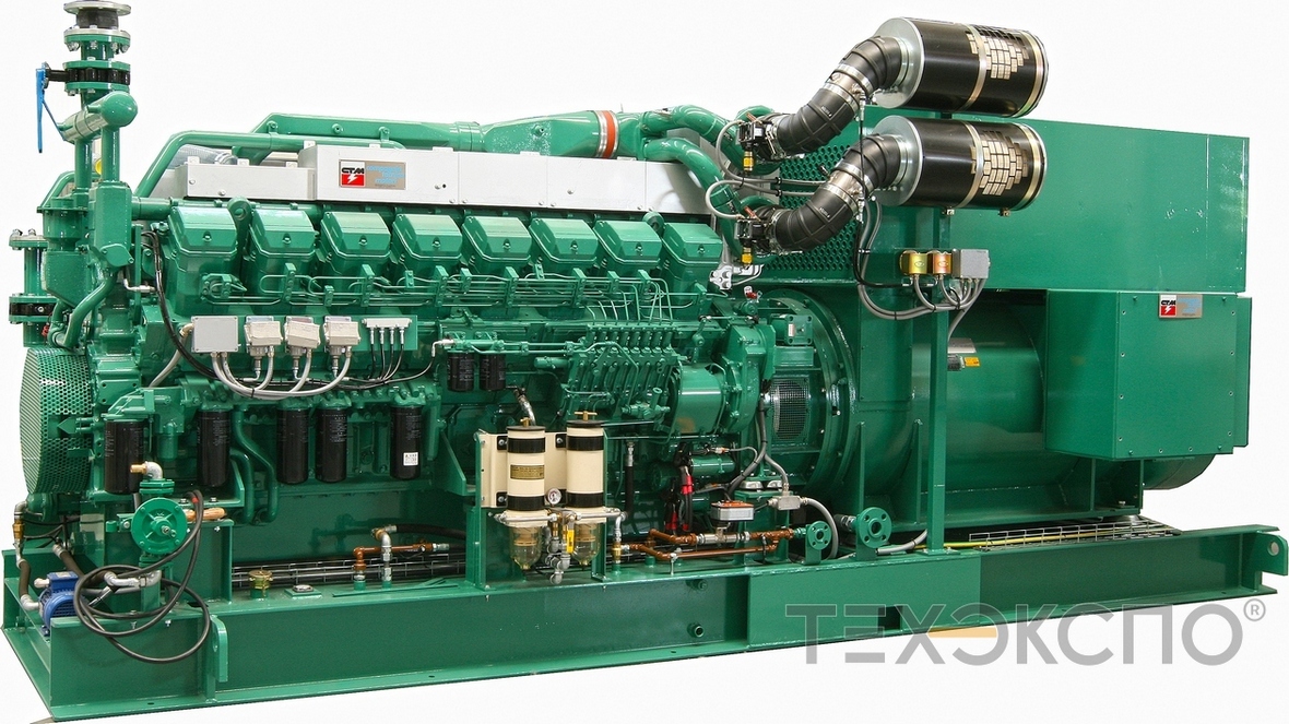 High-voltage diesel genset with a capacity of 1500 kW powered by Mitsubishi engine