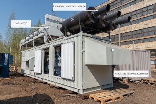 2547 kW containerized German MTU diesel genset for the NOVATEK gas company – фото 1 из 74