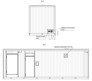 Два контейнера для ДГУ 800 кВт для контейнерного терминала (КТСП) в Петербурге – фото 9 из 10