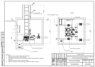 Package fire-fighting station for community-acquired pneumonia unit of Ust Kut hospital – чертеж из проектной документации 12 из 19
