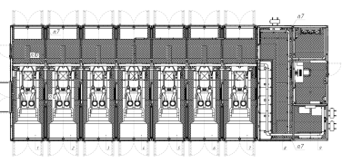 Three UPSs, switchgears, pre-commissioning and integration of the DG with switchgear for a hospital in Saint Petersburg – чертеж из проектной документации 2 из 6