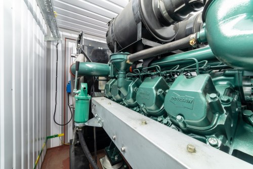 440 kW diesel genset based on a South Korean Doosan engine on a container for BTS – фото 46 из 48