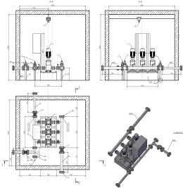 Fire-fighting and water supply pump units for an oil company’s shift camp in the Irkutsk Region – чертеж из проектной документации 1 из 14