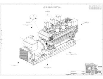 2547 kW containerized German MTU diesel genset for the NOVATEK gas company – чертеж из проектной документации 2 из 11