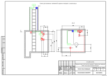 Package fire-fighting station for community-acquired pneumonia unit of Ust Kut hospital – чертеж из проектной документации 10 из 19