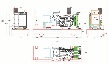 640 kW DG Cummins for a hoisting crane to Murmansk – чертеж из проектной документации 3 из 10
