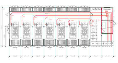 Three UPSs, switchgears, pre-commissioning and integration of the DG with switchgear for a hospital in Saint Petersburg – чертеж из проектной документации 4 из 6
