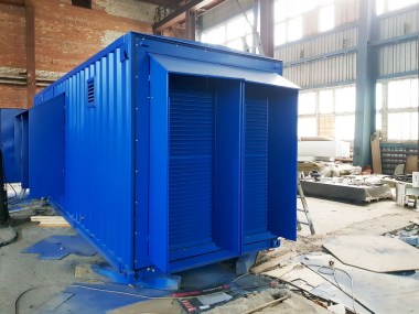 Контейнер для ДГУ 800 кВт и топливным отсеком для переработки лома цветных металлов – фото 2 из 5