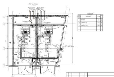 Six 8,8 MW DGs as part of a power center at Mriya Resort & SPA – чертеж из проектной документации 4 из 5