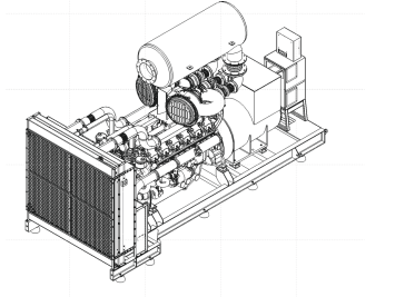 Autonomous generating center (AGC) consisting of three diesel generators with a total capacity of 3600 kW for the Wildberries warehouse complex – чертеж из проектной документации 10 из 11