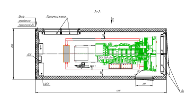 640 kW DG Cummins for a hoisting crane to Murmansk – чертеж из проектной документации 9 из 10