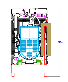 320 kW Green Power GP440A/P-N diesel generator for Scientific Research Institute of Human Hygiene, Occupational Pathology and Ecology – чертеж из проектной документации 4 из 5