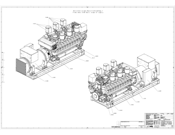2547 kW containerized German MTU diesel genset for the NOVATEK gas company – чертеж из проектной документации 6 из 11