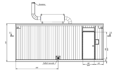 640 kW DG Cummins for a hoisting crane to Murmansk – чертеж из проектной документации 10 из 10