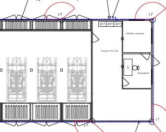 Three UPSs, switchgears, pre-commissioning and integration of the DG with switchgear for a hospital in Saint Petersburg – чертеж из проектной документации 6 из 6