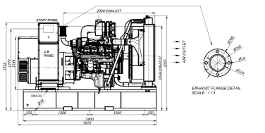 Doosan 420 and 600 kW DG for a mine at the Karakanskoe field in Kuzbass – чертеж из проектной документации 7 из 11