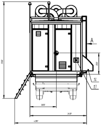 Two mobile alternative diesel gensets 4 MW for Ruppur APP in Bangladesh – чертеж из проектной документации 2 из 12